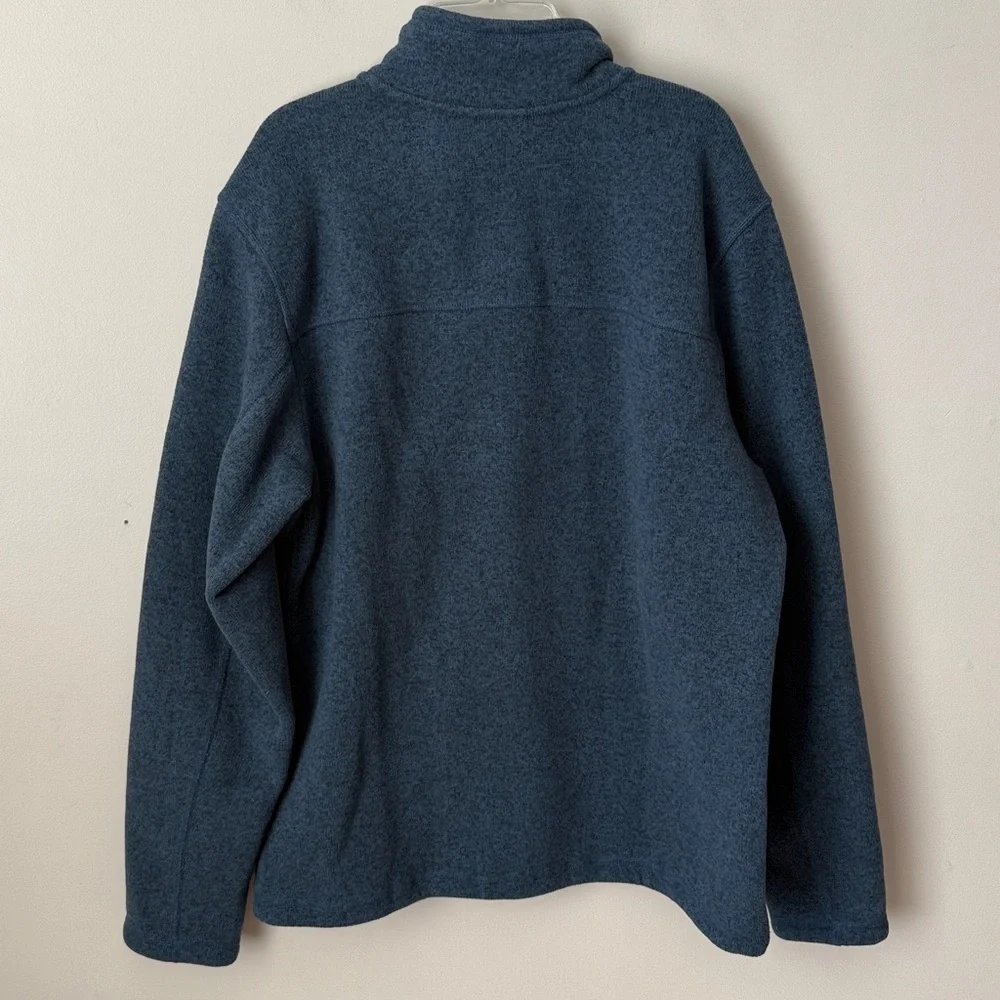 The North Face Men's Blue Gordon Lyons 1/4‎ Zip Fleece Lined Jacket Size Large